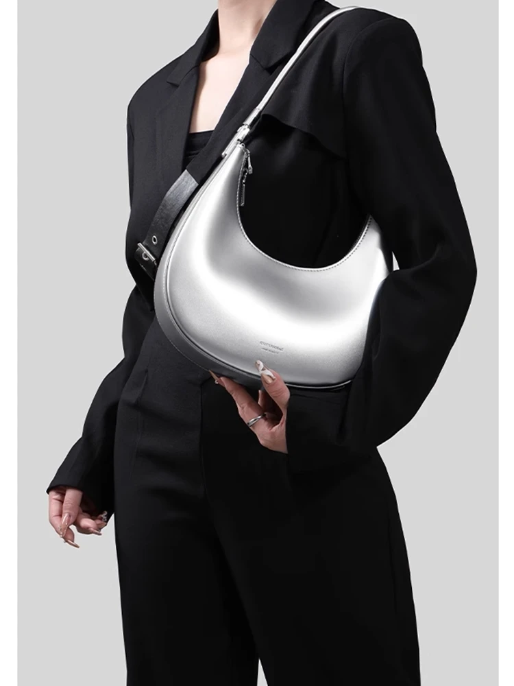 Модная уникальная женская сумка Moon Bag из натуральной кожи простая через плечо