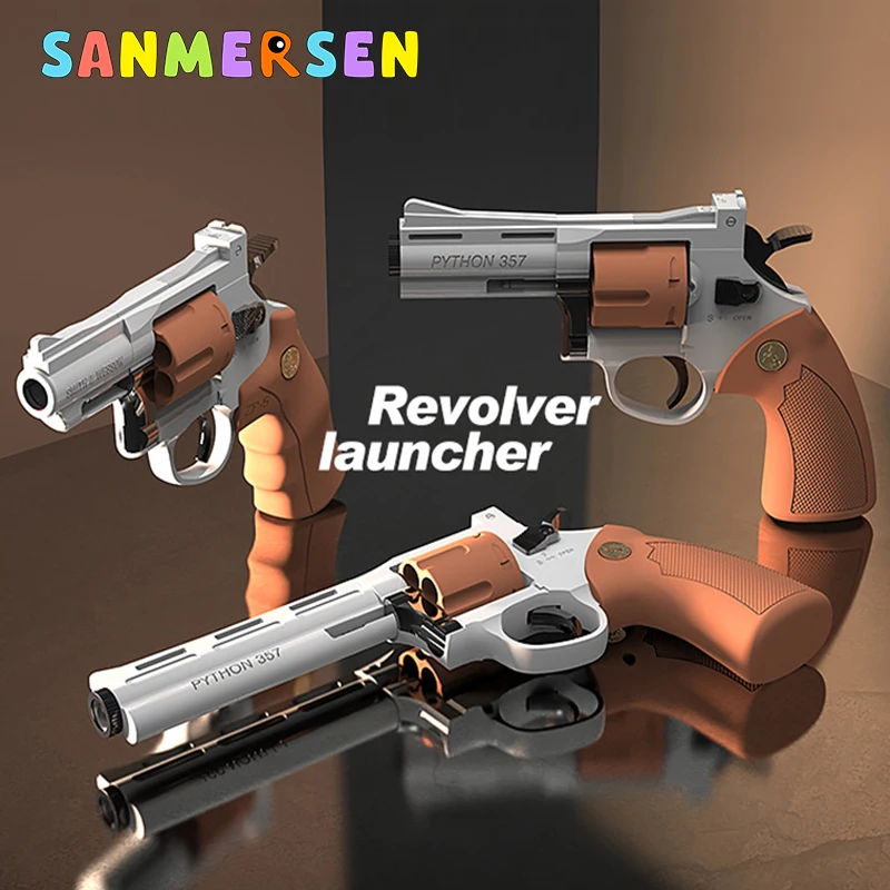 

ZP-5 Revolver Pistol Launcher Shell Ejection Soft Bullet Toy Gun Weapon Airsoft Gun Pistol Gun Toys for Boys Adult CS Shoot Game