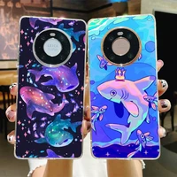 cute shark phone case for samsung s21 a10 for redmi note 7 9 for huawei p30pro honor 8x 10i cover