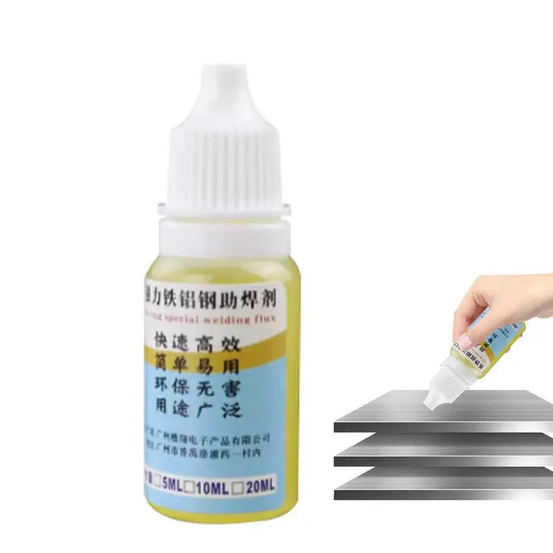 

Aluminum Soldering Flux Liquid 0.33oz Copper Soldering Flux For Galvanized Sheet 18650 Battery Soldering Fluid No Water Cleaning