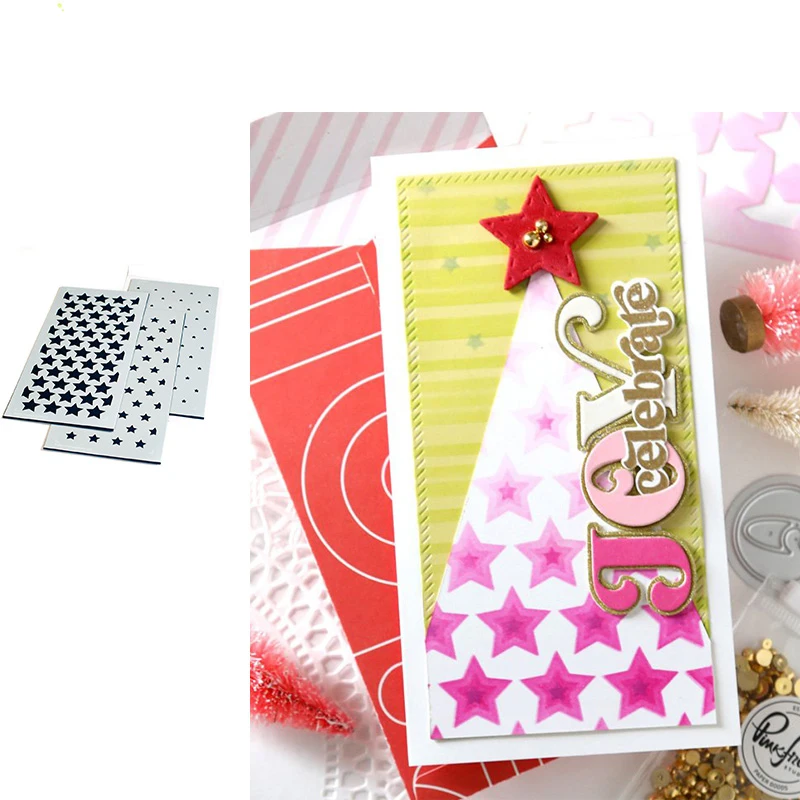 

Star Shape Stencil Scrapbooking Background DIY Decoration Craft Embossing 2022 New