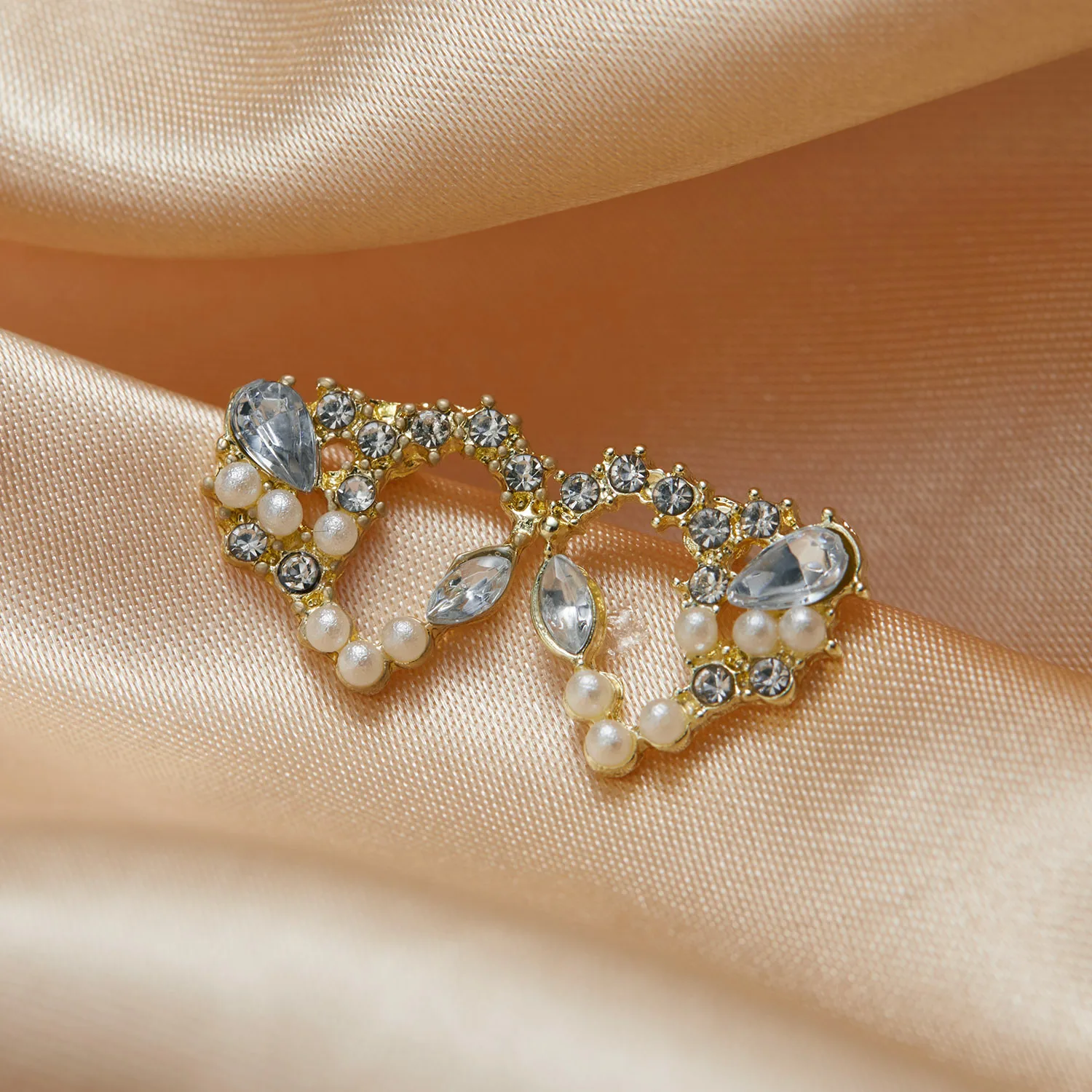 Серьги-гвоздики rinhoo с искусственным жемчугом