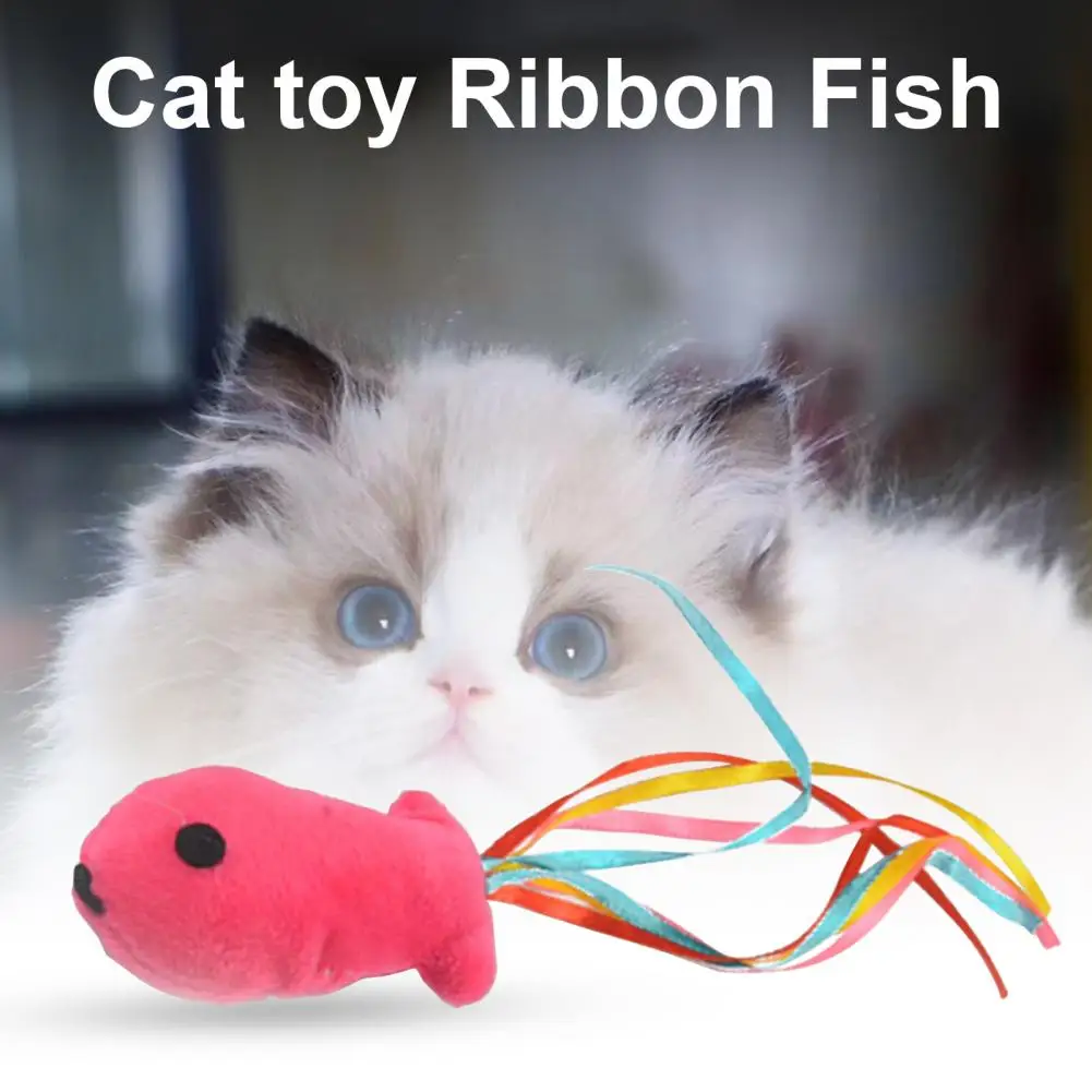 

Kitten Plush Toy Eco-friendly Kitten Interactive Playing Toy Playing Cat Teaser