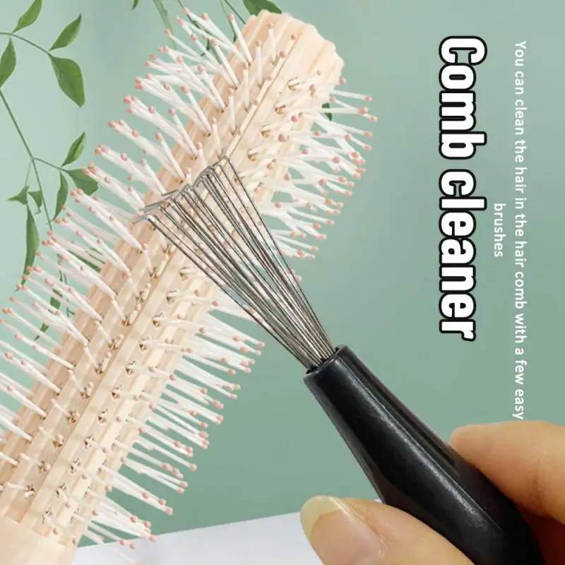 

Comb Brush Cleaner Remover Embedded Beauty Tool Plastic Handle Hair Cleaning Supplies Household Merchandises Cleaning Tools