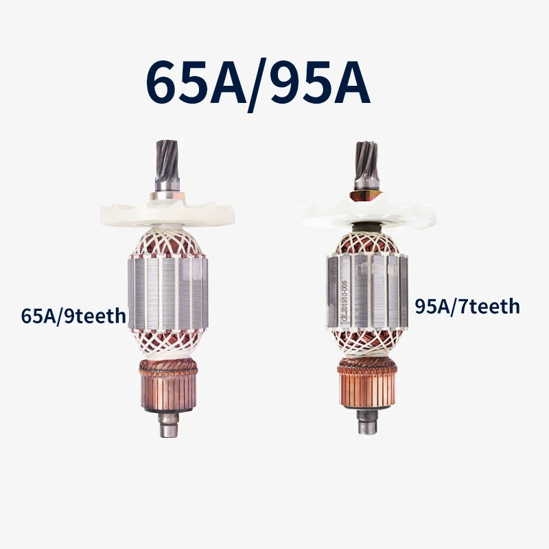 AC220-240V ротор для Hitachi PH65A PH-65A 85A 75A 95A, Электрический кирпич, ударная дрель, аксессуары в форме якоря, 7 зубьев, 9 зубьев