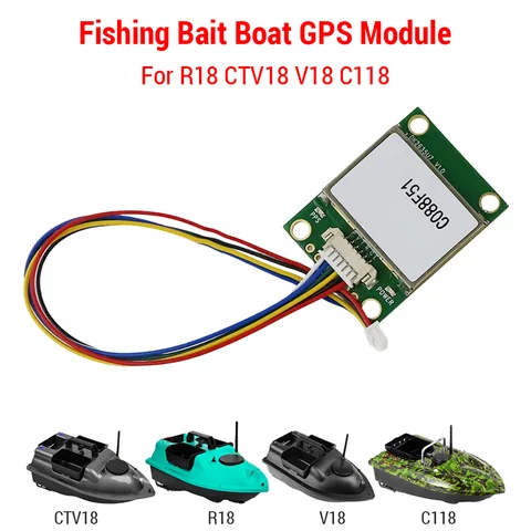 Пульт дистанционного управления для лодки, приманки, 16 точек, основная плата GPS для лодки, модуль GPS C118 R18 CTV18 V18, запасные части и аксессуары