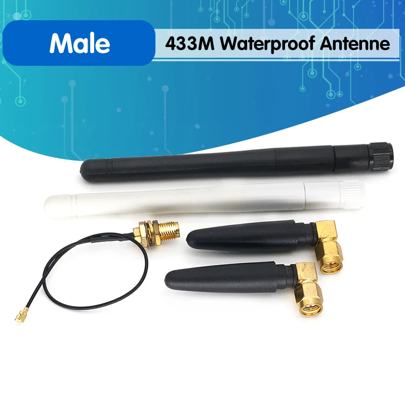 2 шт./лот 433 МГц Антенна 3dBi SMA Штекерный разъем направленная антенна м