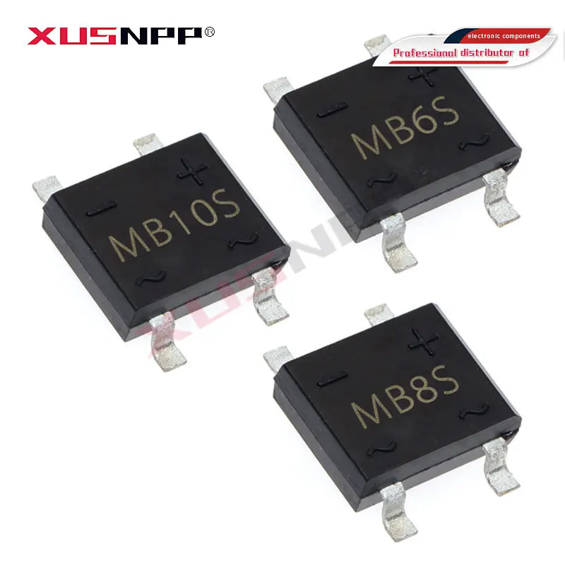 50 шт., мостовой выпрямитель MB10S SOP-4 1000 в а MB6S MB8S