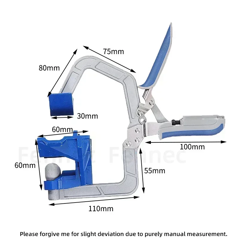90-градусный прямоугольный зажим деревообрабатывающий крепежный инструмент