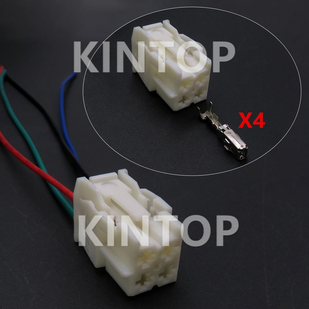 

1 Set 4 Pins 2-1670876-2 Car Wiring Harness Plastic Housing Socket with Cables Auto Parts