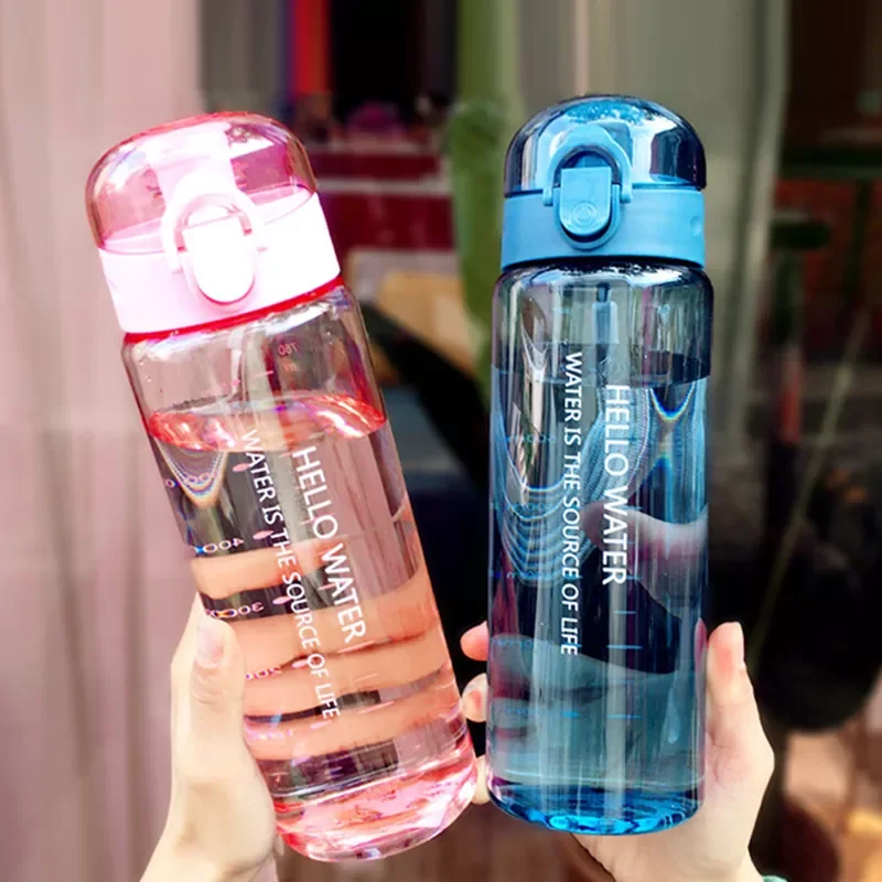 

2022New Water bottle sport Transparent cup For Girl Tea Mug Camping Supplies Kitchen Tools