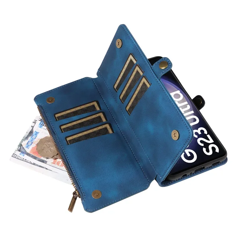 Чехол-книжка для Samsung Galaxy S24 S23 S22 S21 S20 FE Ultra Plus S10 S9