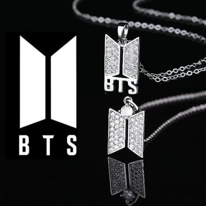 

Kawaii Bt21 Модные подвесные ожерелья гальванический процесс для женщин BTS подарки стальная подвеска цепь чокер ожерелье ювелирные изделия подарок