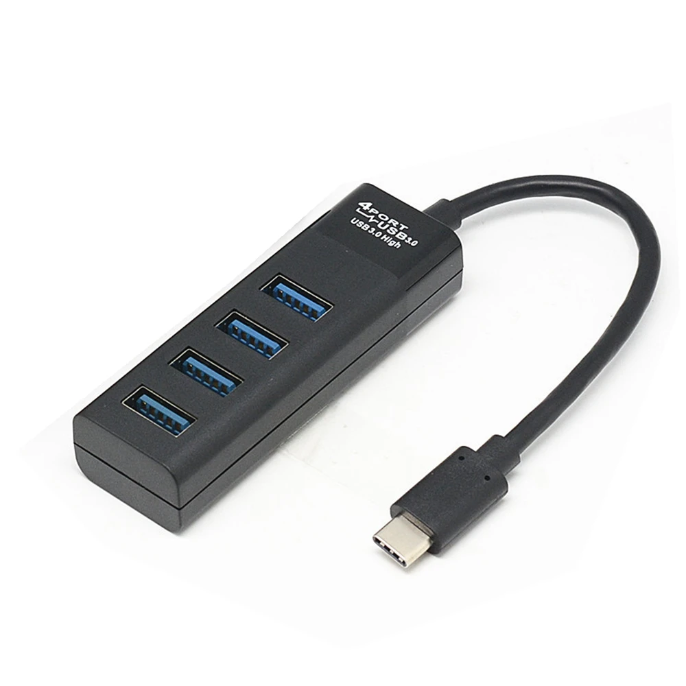 

4-портовый концентратор Type-C, одноступенное четырехраздельное устройство Usb3.0, док-станция концентратора