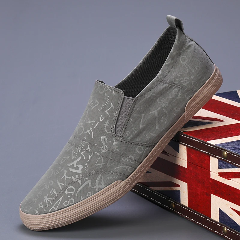 

Men's Sneakers New Summer Low Top Shoes Shallow Canvas Casual Shoes for Men Fashion Breathable Light Male Slip on Walking Shoes