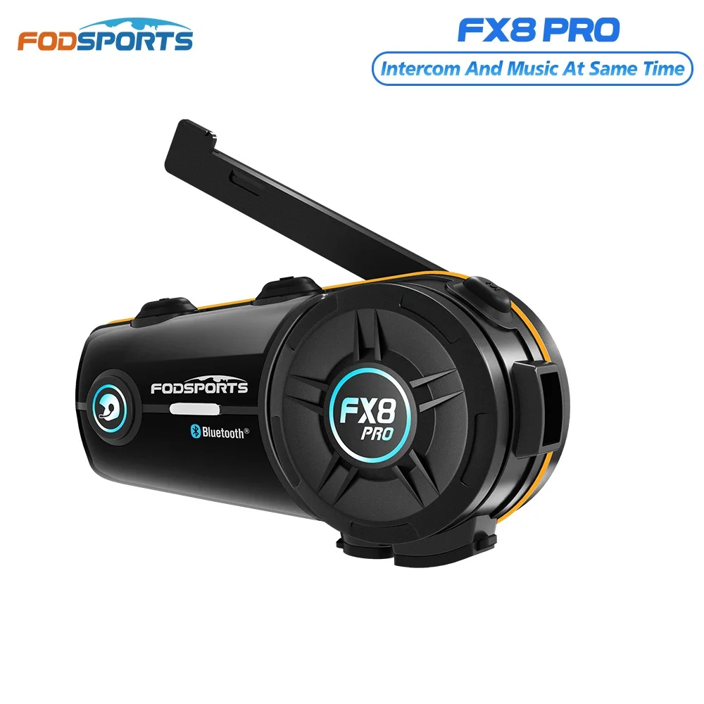 

Fodsports FX8 Pro мотогарнитура,мотогарнитура для шлема,Bluetooth-гарнитура для шлема,10 Rider 2000M