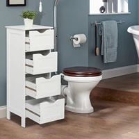 4 layer waterproof organizer floor standing rack shower corner sundries shelf bathroom toilet storage cabinet