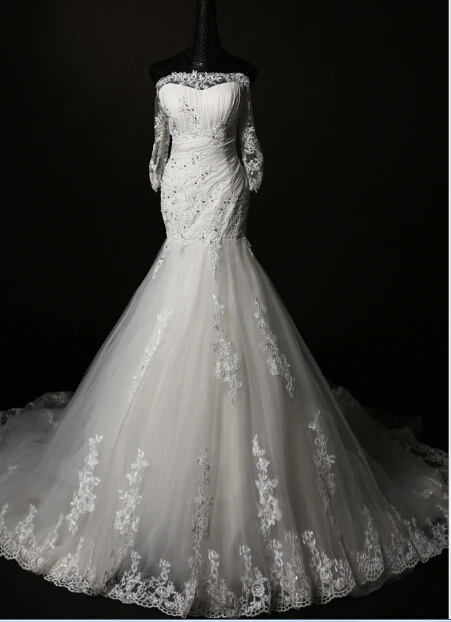 

casamento fashionable a-line sleeves lace romantic appliques sexy vestido de novia 2018 bridal gown mother of the bride dresses