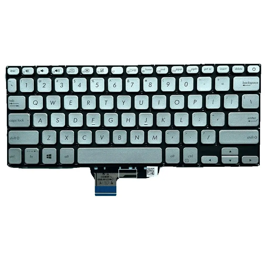 Фото Клавиатура S430 US для Asus VivoBook S14 S430F S430FA S430FN S430U S430UA X430 X430F X430FA X430FN X430U X430UA, серебристая №3