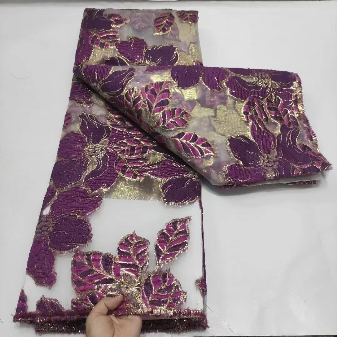 

Жаккардовая парчовая ткань для женских свадебных платьев, нигерийский шелковый атлас, швейный материал 2023, высококачественное Африканское кружево с вышивкой