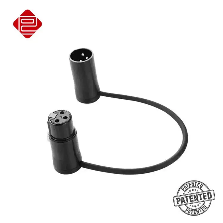 Профессиональный низкопрофильный 3-контактный аудиомикрофон Pro-C прямоугольный