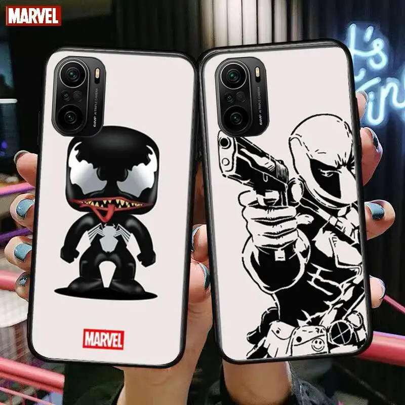 

Marvel Comics Phone Case For xiaomi redmi POCO F1 F2 F3 X3 Pro M3 9C 10T Lite NFC Black Cover Silicone Back Prett mi 10 ultra co