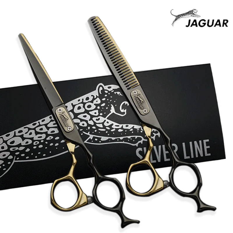 

JAGUAR Barber Scissors Professional High Quality Hair Scissors 6.0 Inch Hairdressing Scissors Cutting Thinning Set Salon Shears
