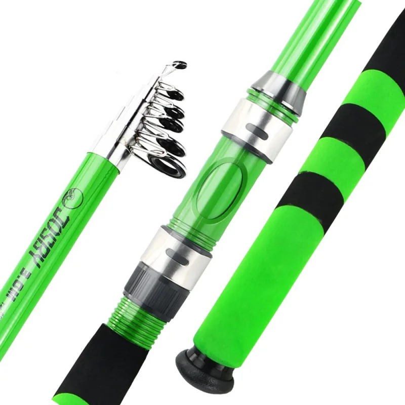 

Рыболовное снаряжение JOSBY, телескопическая удочка, супержесткая фидерная удочка, прочная для морской и пресной воды, 2,1-3,6 м, рыба