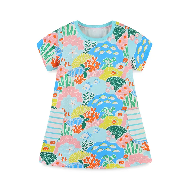 

Zeebread Summer Floral Embroidered Princess Girls Dresses Hot Selling Baby Short Sleeve Frocks Kids Clothing Dress