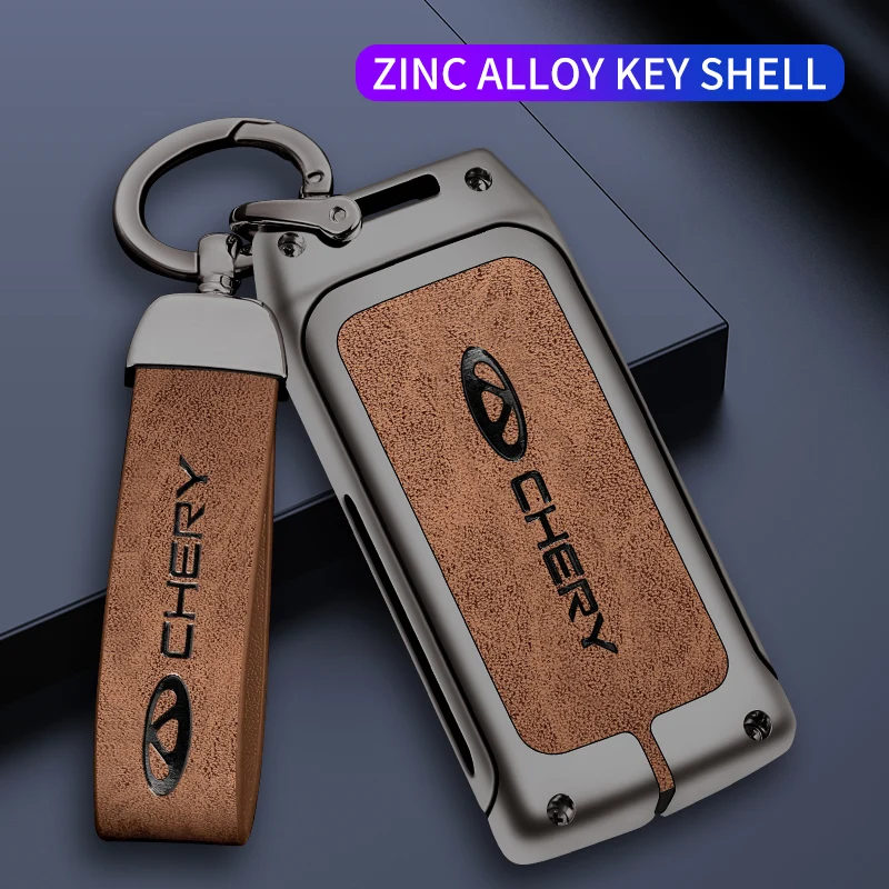 

Zinc Alloy Car Key Cover Case Holder Bag Shell For Chery Tiggo 7 Pro 8 Pro Exeed Tiggo 2 4 3x Arrizo 5 Pro Gx 5x EQ7 Accessories