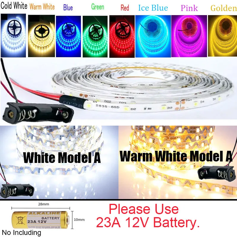 

HugSunLight светодиодная лента 1м диммируемая 12В 60LEDs/m для интерьера белая/синяя/красная