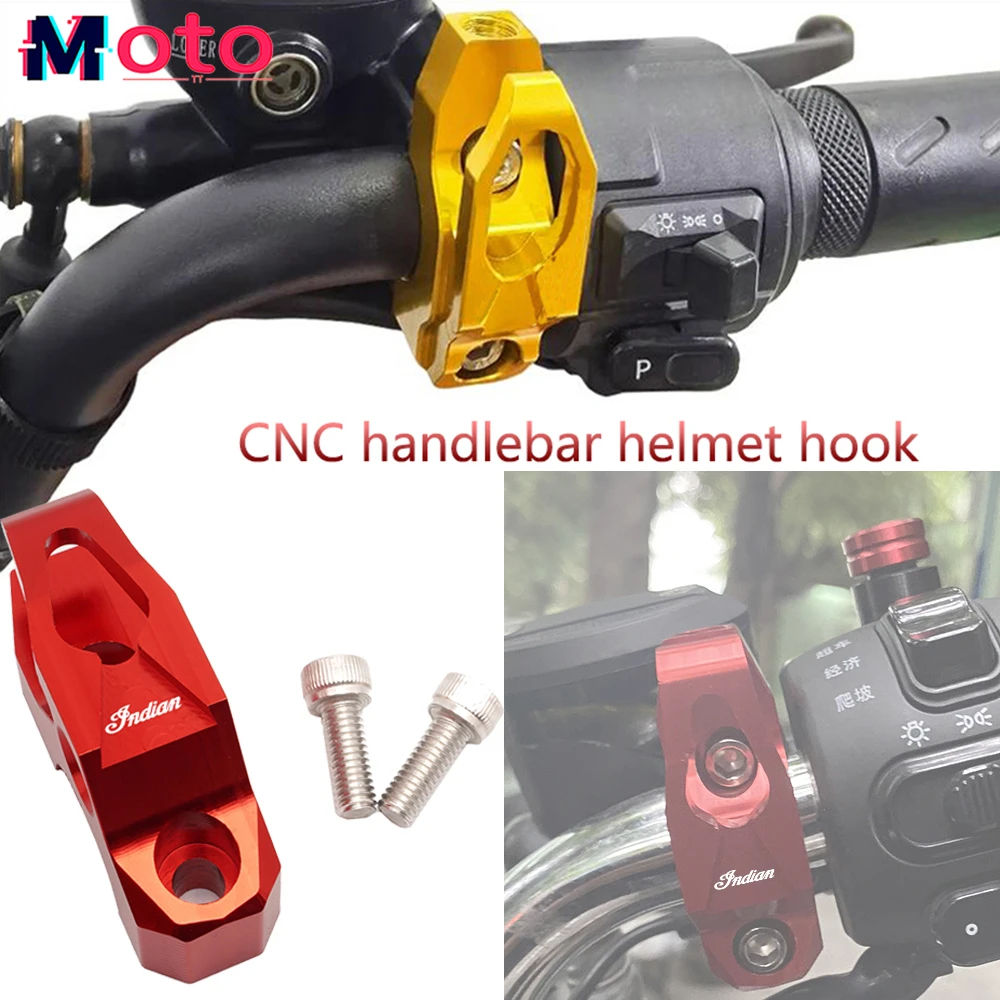 

Для индийского FTR 1200 S FTR1200 углеродный/раллийный шеф винтажный разведчик Мотоцикл CNC сумка для багажа крючок для хранения шлема держатель