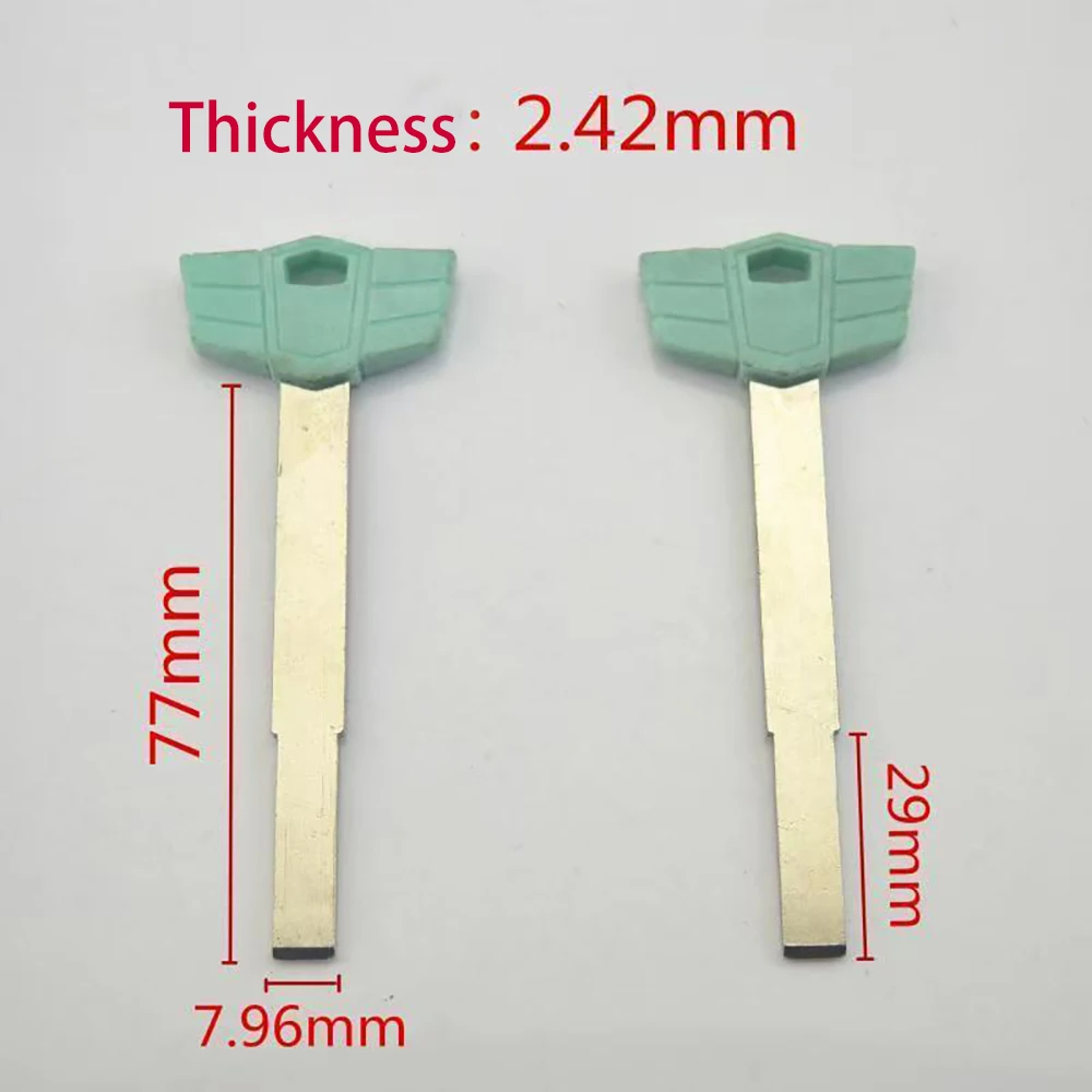 

5 шт./лот, пустая удлиненная плоская пластина, изогнутая основа для ключа для замка с отпечатками пальцев JULI