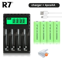 48pcs 2400mah aa rechargeable battery ni mh 1 2v 2a bateria aa batteries for camera mouse toy batteriesaaaaa battery charger