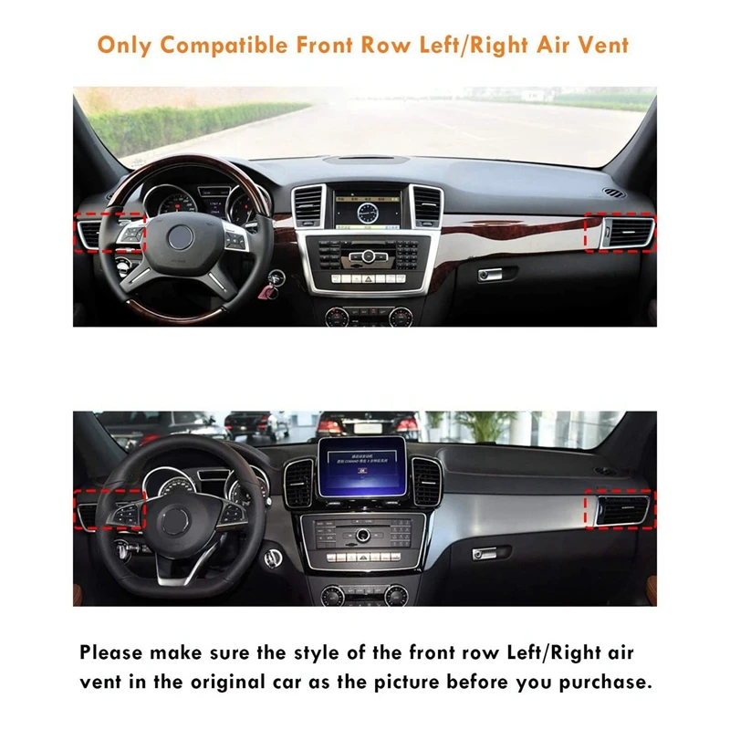 5 шт. передние левые и правые решетки вентиляции для Mercedes Benz зажимы W166 Ml Gle Class X166 Gl