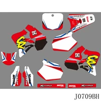 full graphics decals stickers motorcycle background custom number name for honda cr250 1995 1996 cr125 1995 1996 1997