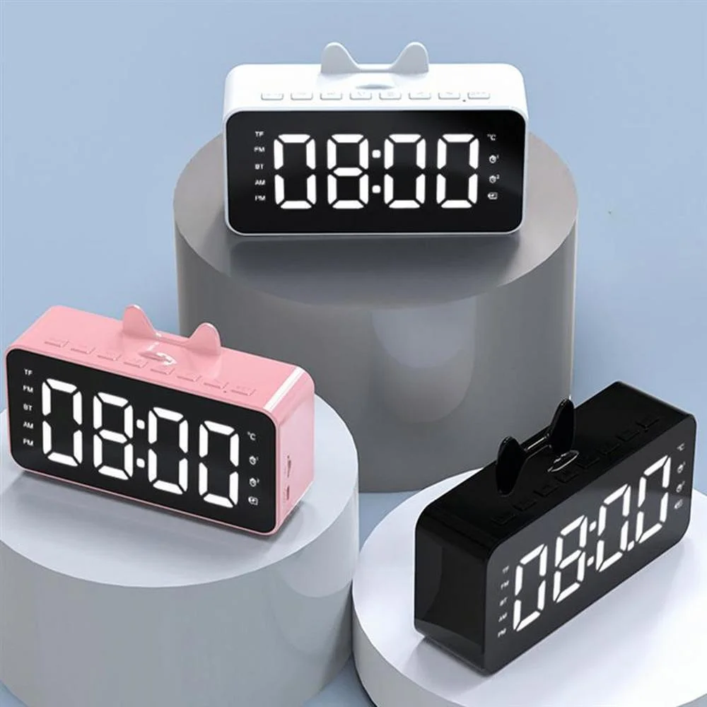 Multi Function Portable Fm Radio Music Alarm Clock Speaker