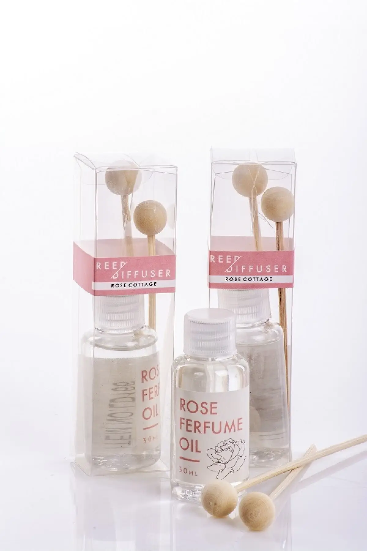 

Розовый бамбуковый полосатый комнатный парфюмерный набор, воск, масляная лампа и аромат мебель для украшения дома