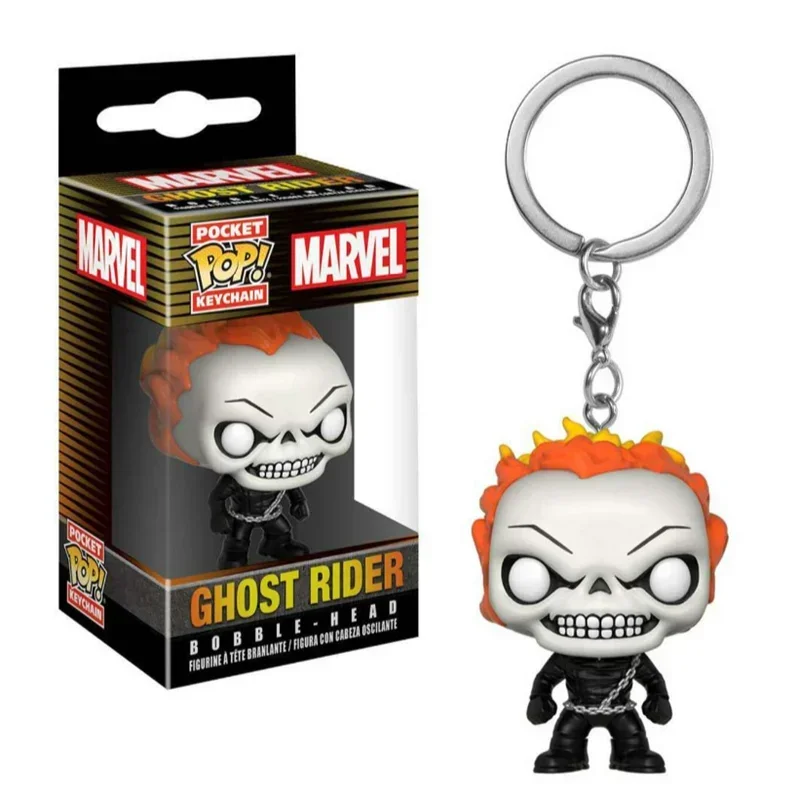 FUNKO POP Ghost Rider Фигурки Брелок Игрушка Виниловая Модель Игрушки для Детей