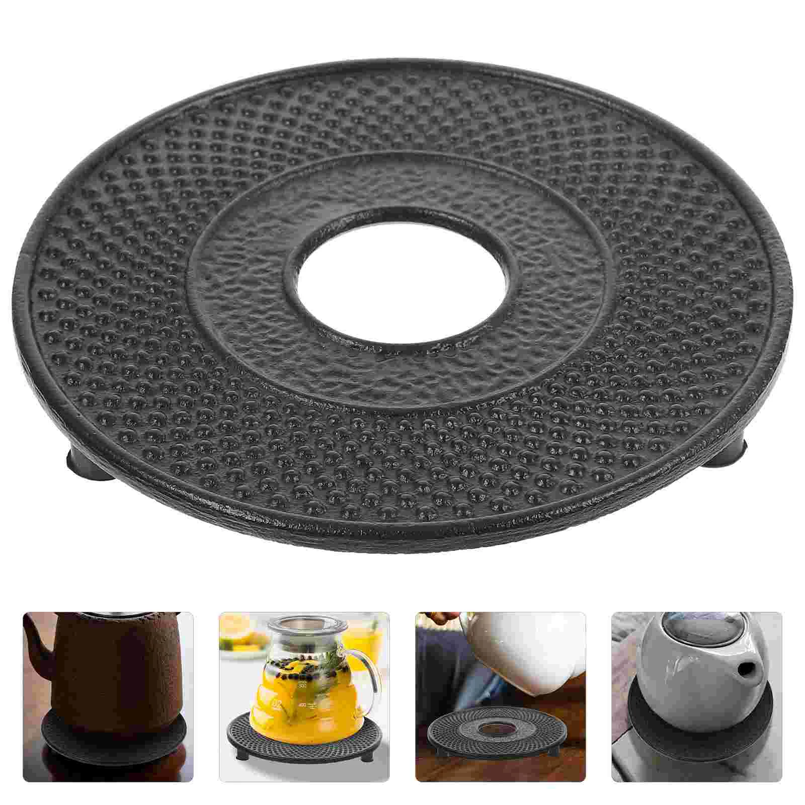 

Pot Mat Hot Tea Trivet Holder Pad Mug Pads Cushion Roundmetal Kitchen Decorative Table Placemats Cup Rack Pan Stand Flower Dish