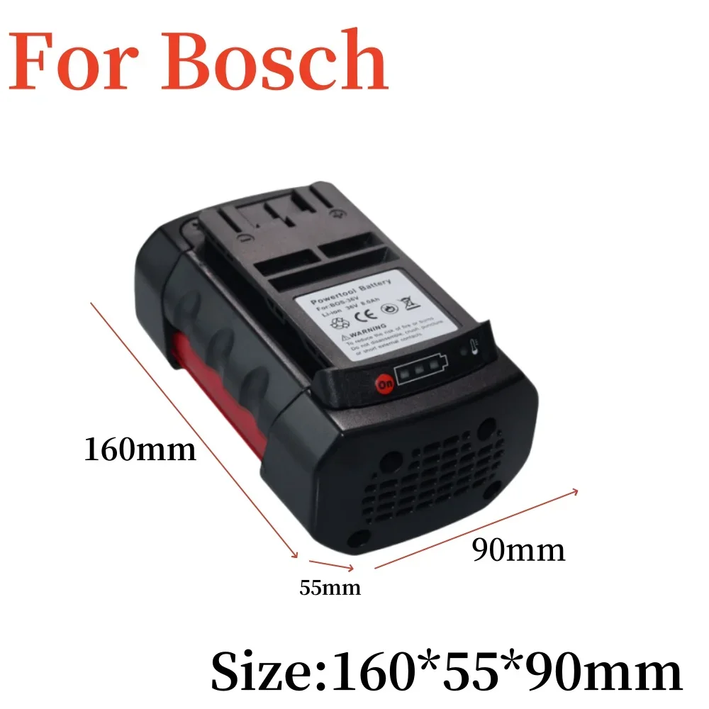 Литий-ионный аккумулятор 36 В 8000/10000 мАч для Bosch BAT810 BAT836 BAT840 GBH36V-LI