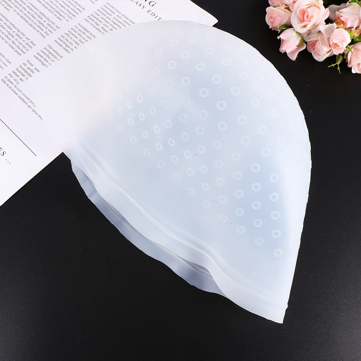 

Cap Hair Highlight Dye Silicone Hat Highlighting Color Frosting Dyeingcoloring Streaking Highlights Salon Reusable Colouring
