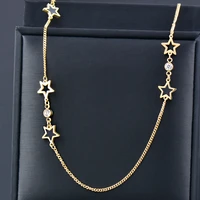 kioozol hollow solid black star necklace stainless steel gold necklace for women summer party beach jewelry 285 ko2