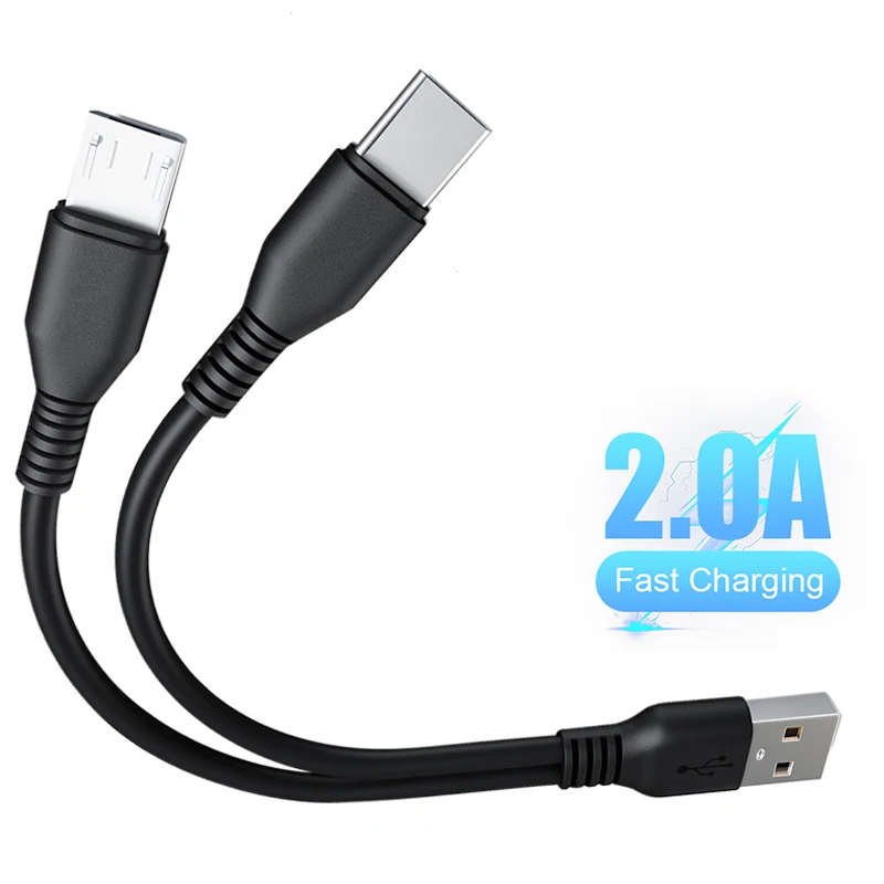 

2 In 1 Micro USB C Cable Mobile Phone Charger Splitter Wire For Two Type C Micro Devices Charge Cord for Samsung S20 Xiaomi Mi9