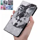 Детский симпатичный чехол-книжка для телефона Samsung Galaxy A01 A10 A10S A10E A20E A2 Core Panda Husky Cat, кожаный чехол-бумажник с подставкой O29G