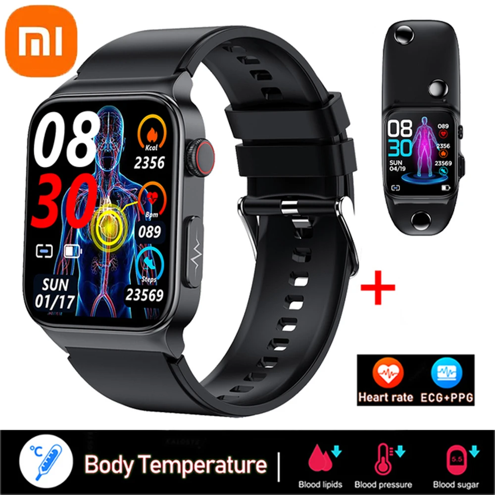 

XIAOMI ECG+PPG Smartwatch Men Laser Treatment Of Hypertension Hyperglycemia Hyperlipidemia Heart Rate Healthy Sport Smart Watch