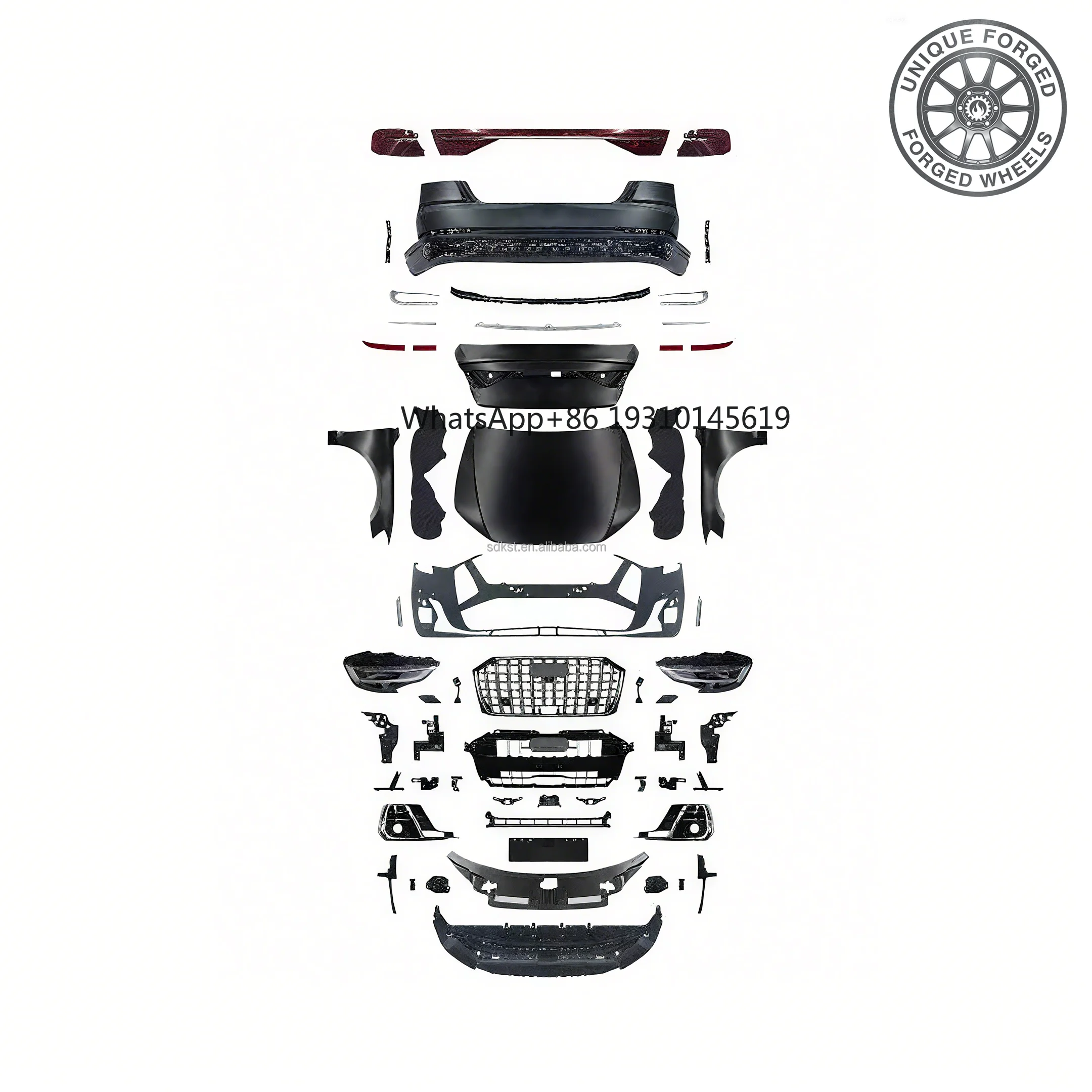 Фото Комплекты обвесов 26style Old To New для Audi A8 D4 2011-2017, обновление до D5 2023 №1
