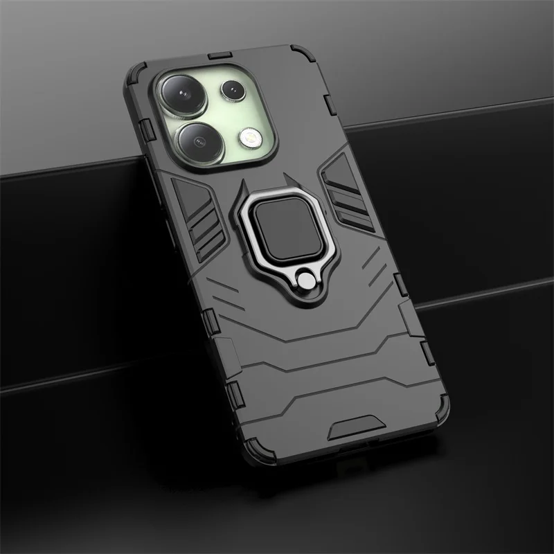 Чехол для Xiaomi Redmi Note 13 4G чехол с магнитным кольцом-подставкой силиконовый