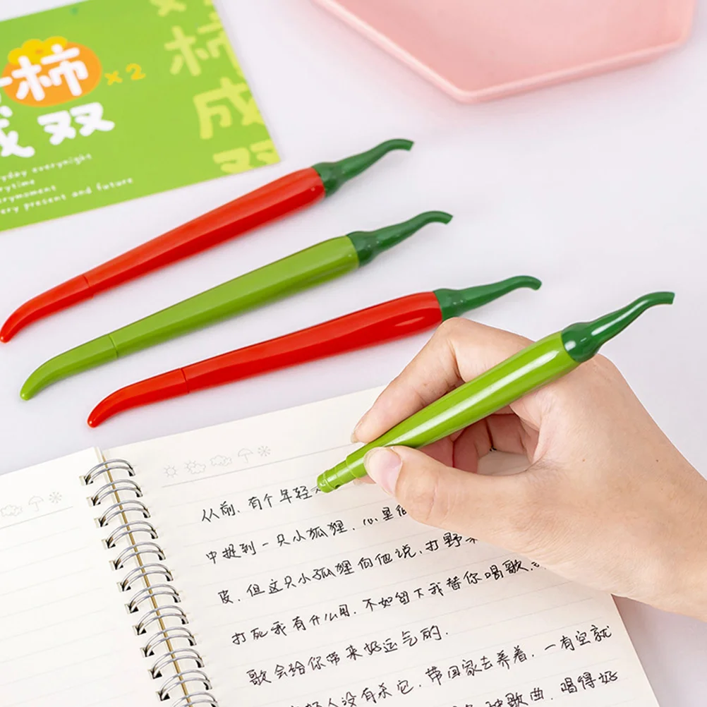 12 шт. гелевая ручка ручки с перцем чили мультяшные чернила сувениры для вечеринки