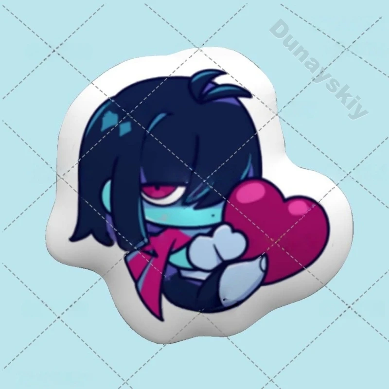 Фото Плюшевая подушка-игрушка Deltarune в форме Крис, Сьюзи, Ралсей, Джевила, Лансера, Ноэль, мягкая, коротковорсовая, с наполнителем из ПП хлопка, плюшевая, на Хэллоуин №2